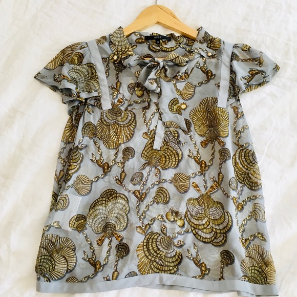Gucci Silk Seashell Blouse - Picture 4 of 6